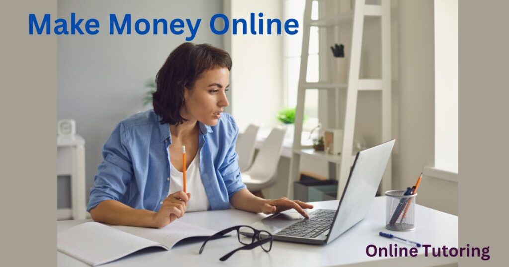 About Us Image depicting online tutoring as a way to earn money from home through digital platforms and virtual classrooms. about us page.