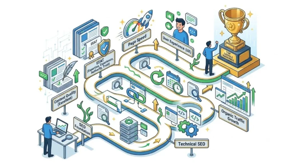 Continuous SEO optimization strategy for sustainable Google rankings