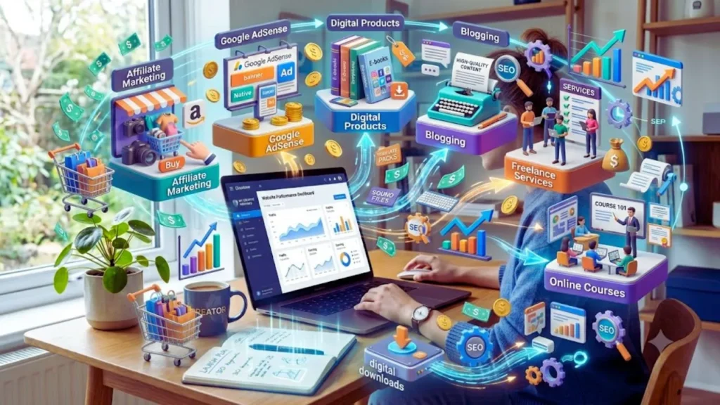How to Create a Website for Free in 2026 (Step-by-Step Beginner Guide) Multiple ways to earn money from a free website