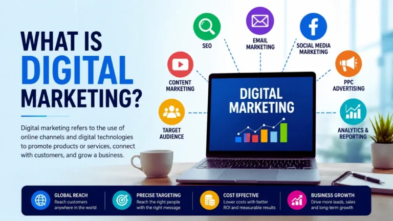 What is digital marketing with SEO, social media, email marketing, PPC and analytics