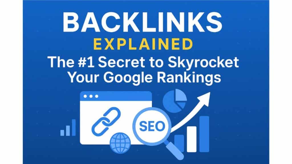 Image of a text graphic stating "I will do backlinks for you" in bold letters on a colorful background.