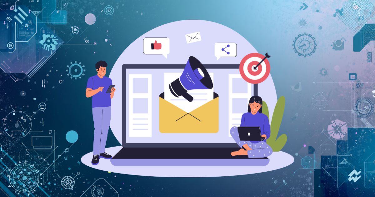 Digital Marketing for Beginners step by step guide with SEO, social media and online marketing icons