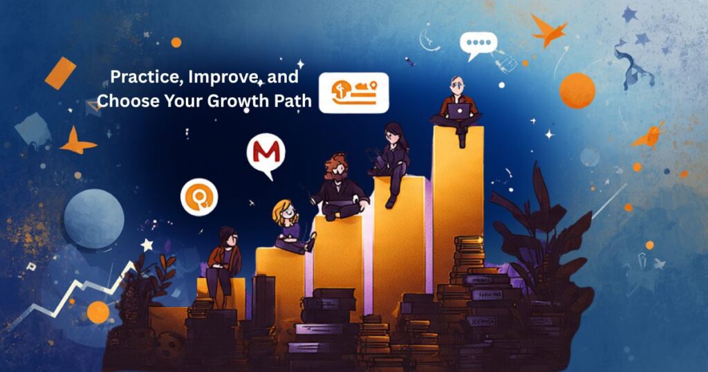 Image of a group discussion where participants practice skills and select partners for collaboration.