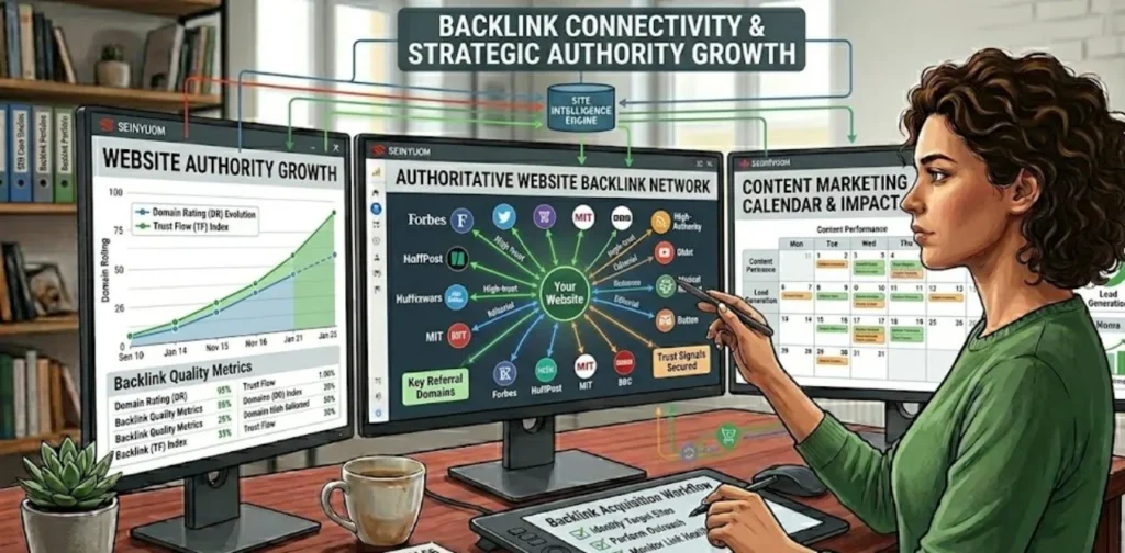 12 Proven Fixes for Why Website Not Getting Traffic Website authority growth through quality backlinks and content marketing